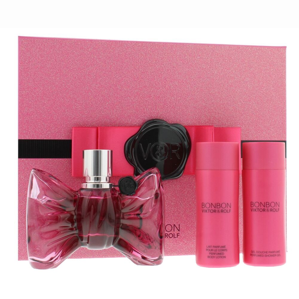 Set Viktor & Rolf, Bonbon, Femei: Apa de Parfum, 50 ml + Gel de dus, 50 ml + Lotiune de corp, 50 ml